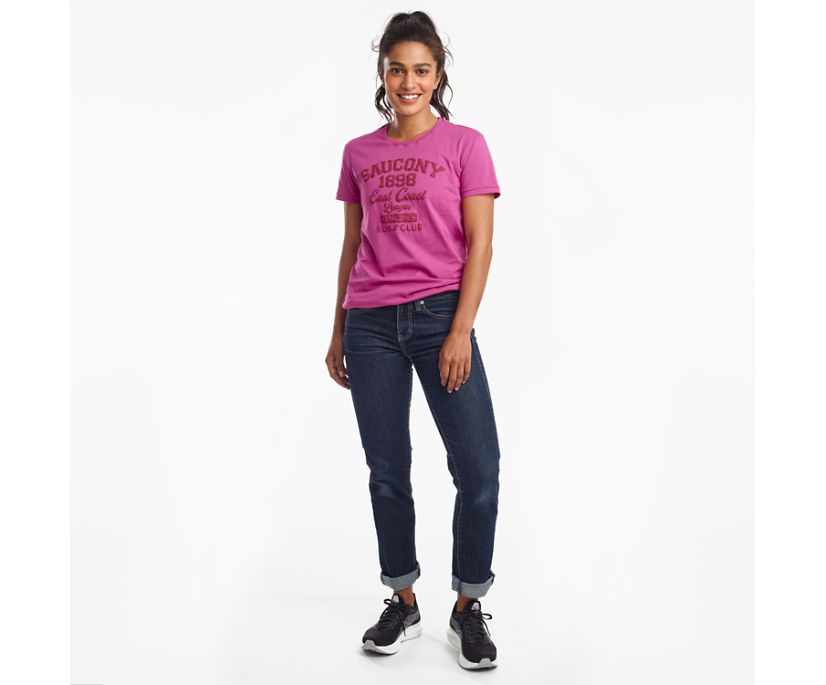 Saucony Rested Short Sleeve Women's Shirts Purple | Canada 290RVDW